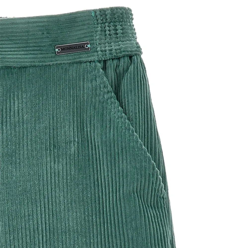 Вельветовые брюки широкого кроя