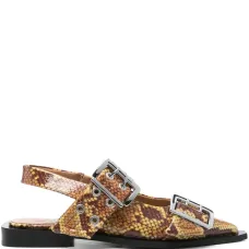 Балетки с анималистичным принтом