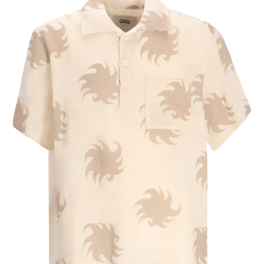 рубашка с короткими рукавами и принтом