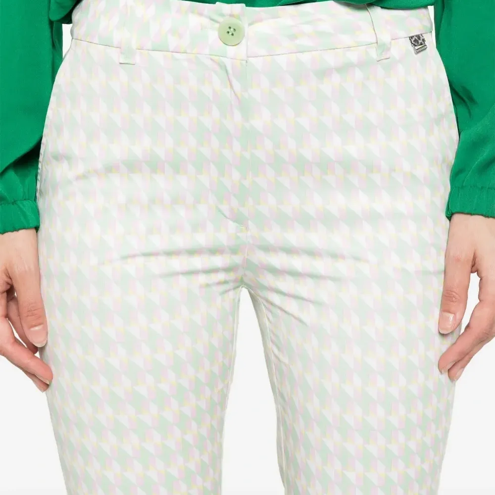 Брюки с геометричным принтом