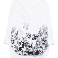 Рубашка с цветочным принтом Рубашка с цветочным принтом