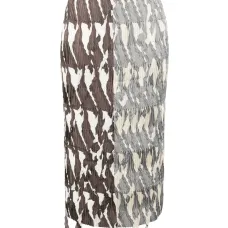 Юбка миди с бахромой