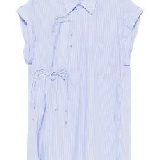 Полосатая рубашка без рукавов