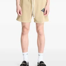 Шорты с кулиской и графичным принтом