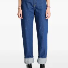 Джинсы с завышенной талией