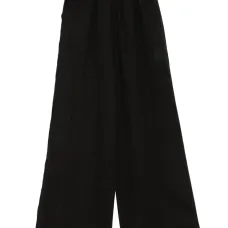 Льняные брюки широкого кроя