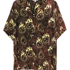 Рубашка с графичным принтом