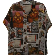 Рубашка с графичным принтом