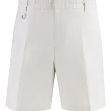 Шорты бермуды из смесового льна