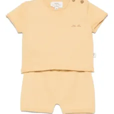 Комплект из футболки и шортов с вышитым логотипом