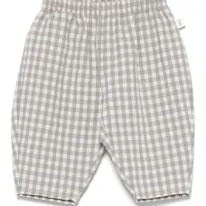 Брюки в клетку гингем