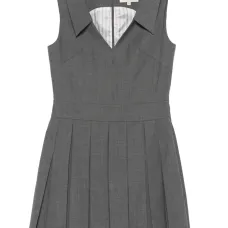 Платье мини со складками