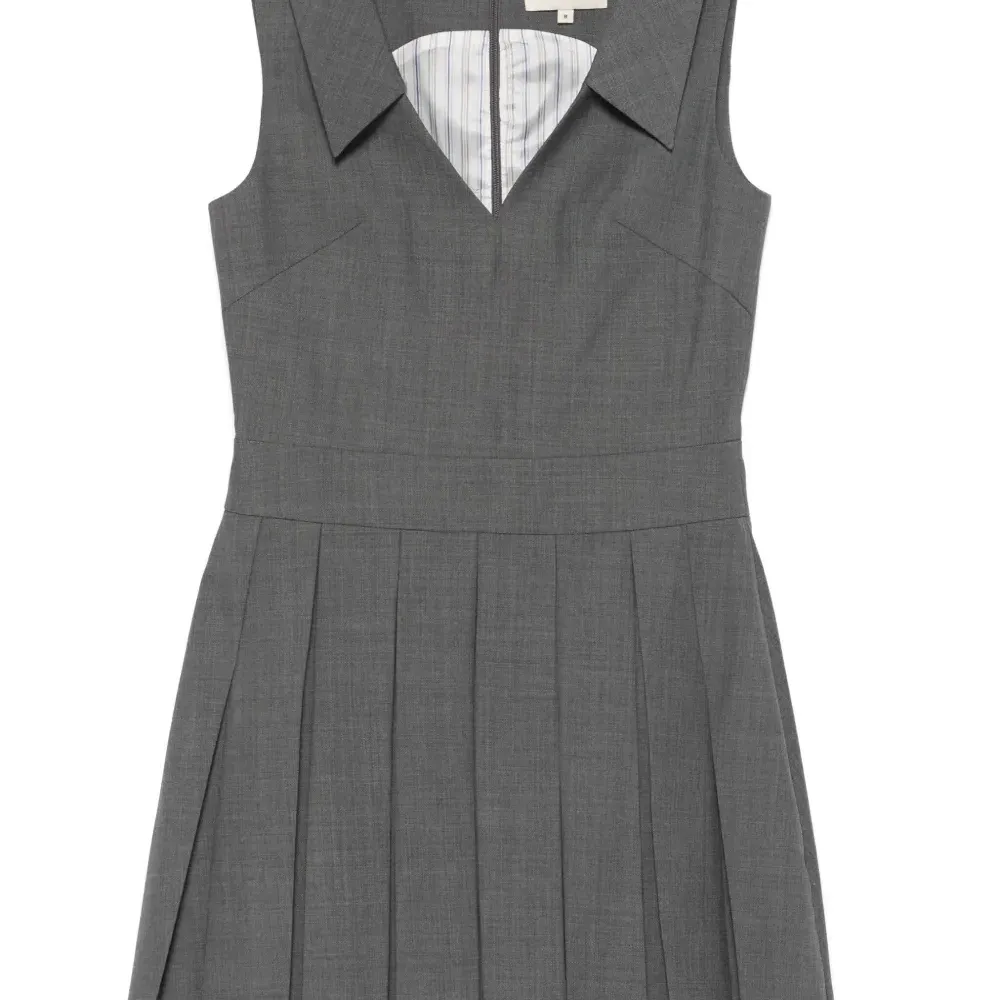 Платье мини со складками