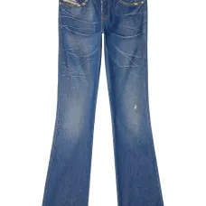 Джинсы bootcut с вышивкой