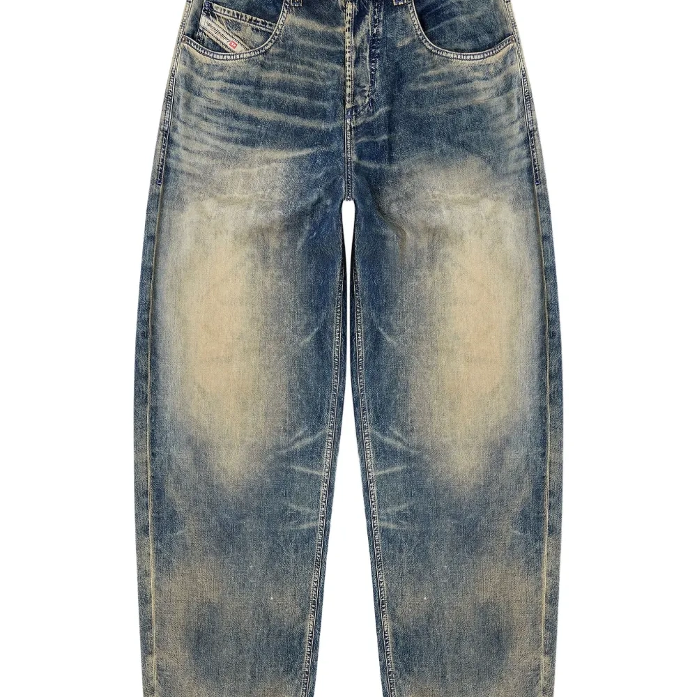 Джинсы 1997 D-Enim из вареного денима