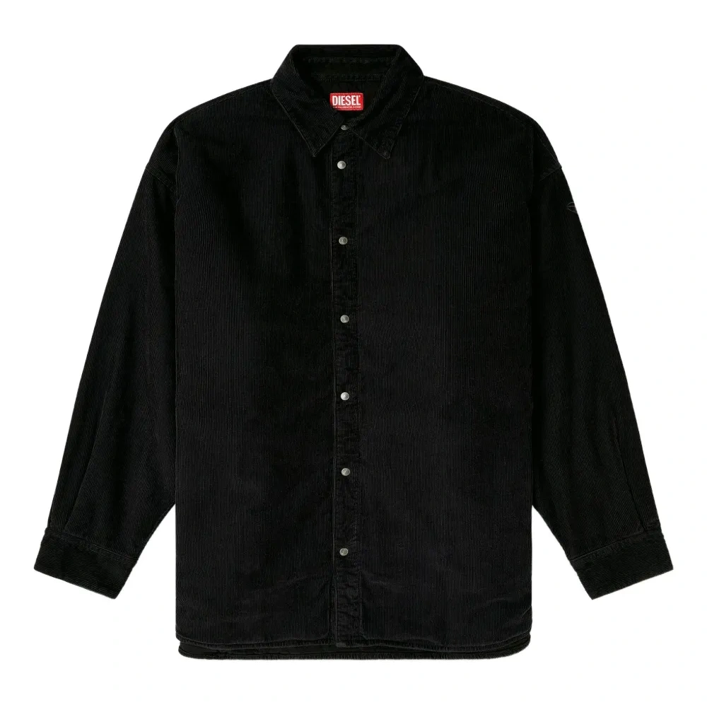 Вельветовая рубашка с длинными рукавами