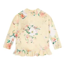 Топ с баской и цветочным принтом