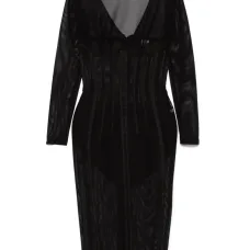 Платье миди из тюля