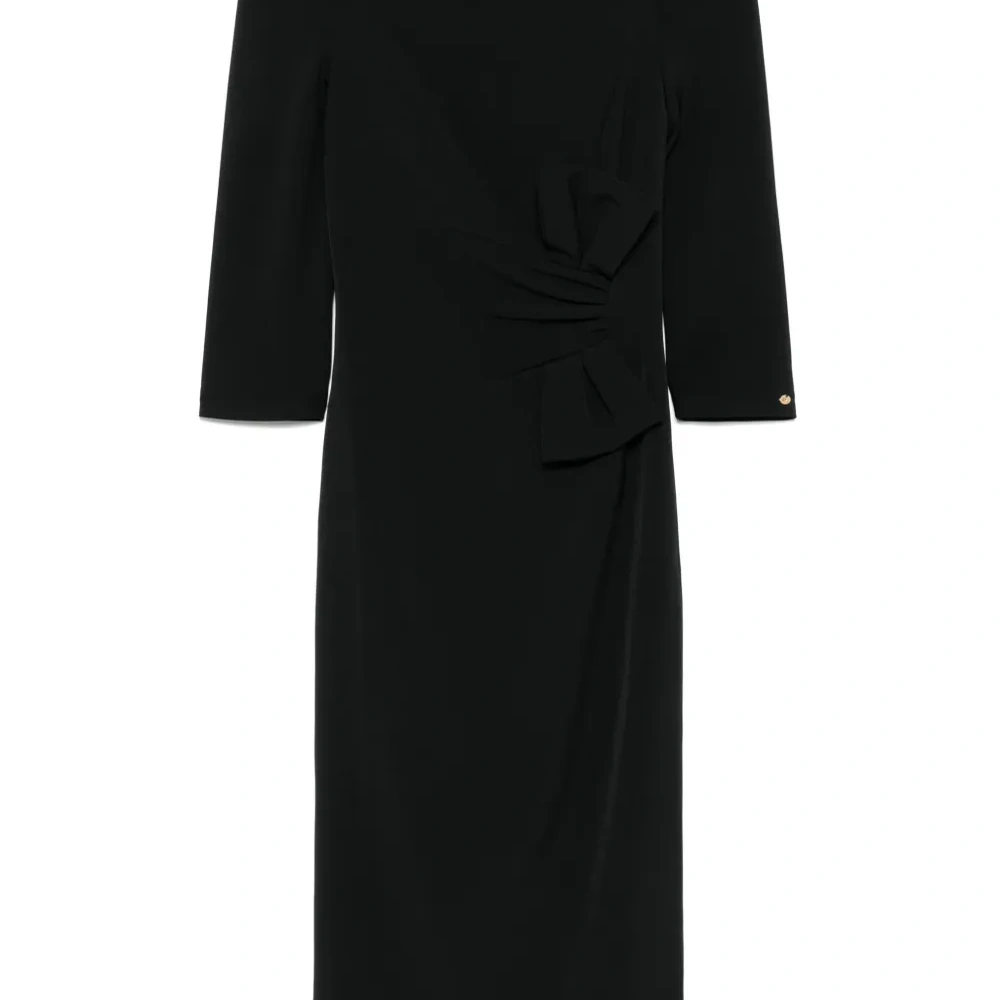 Платье миди с бантами