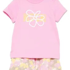 Комплект из топа и шортов с цветочным принтом Комплект из топа и шортов с цветочным принтом