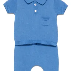 Трикотажный комплект из топа и шортов