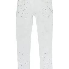 Джинсы с эффектом разбрызганной краски