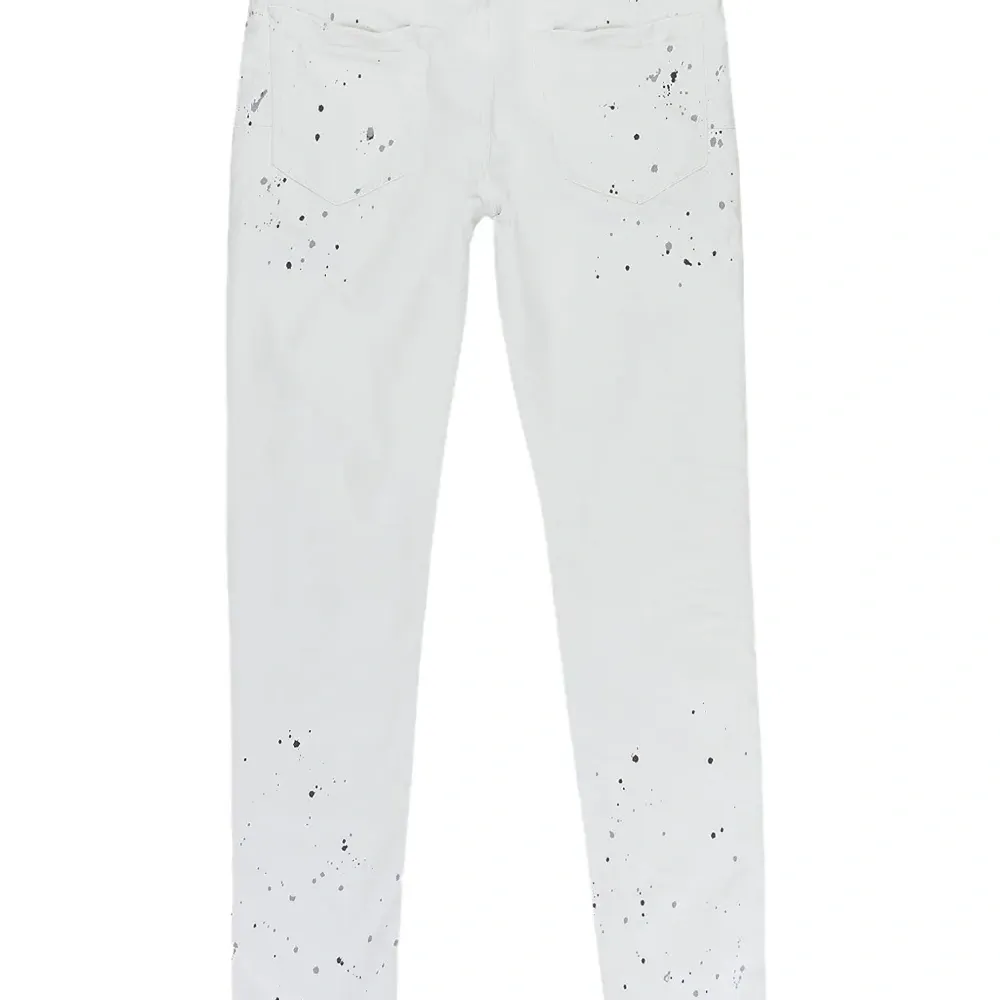 Джинсы с эффектом разбрызганной краски