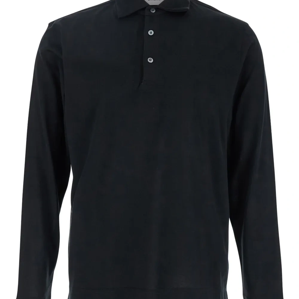 Рубашка поло из смеси хлопка и шелка