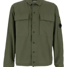 Куртка-рубашка с накладными карманами