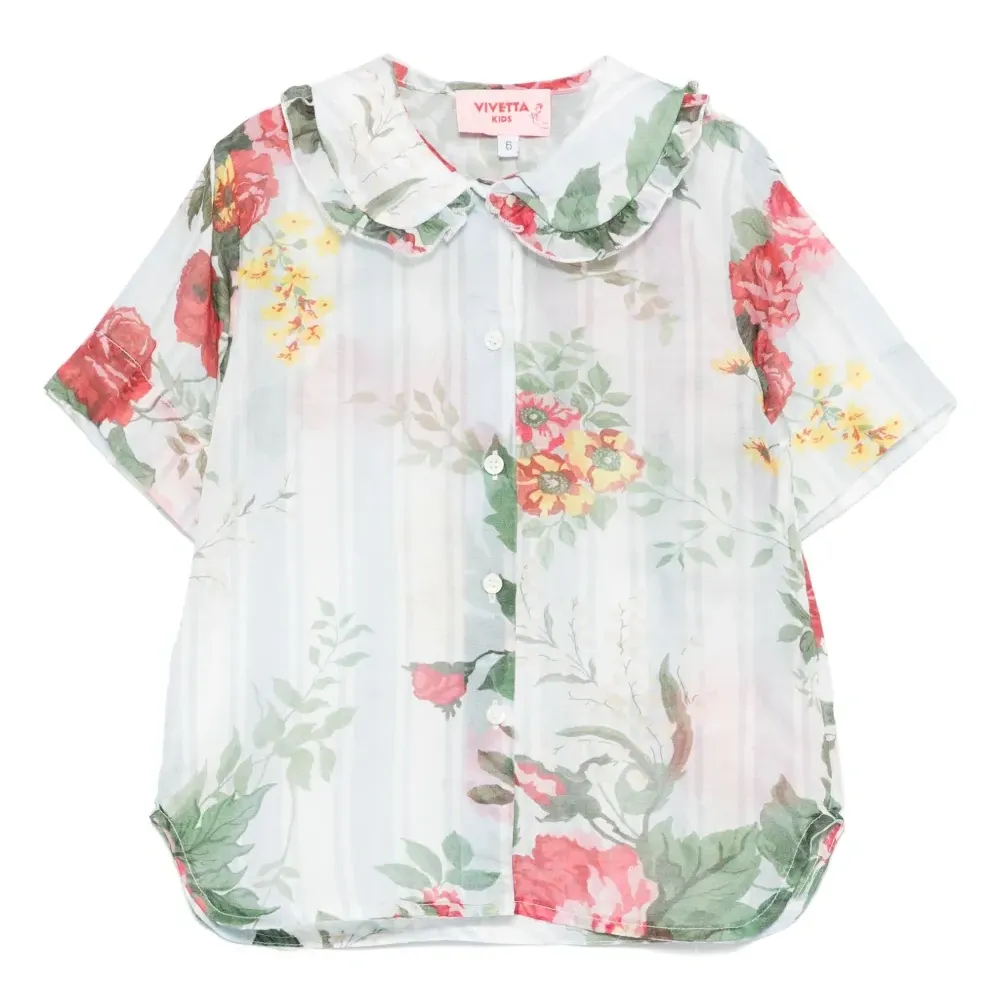 Рубашка из смесового шелка