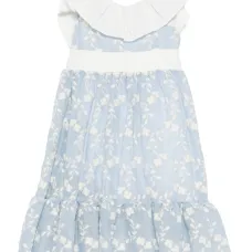 Платье с цветочной вышивкой