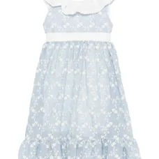 Платье с цветочной вышивкой