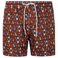 Плавки-шорты с графичным принтом