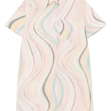 Платье мини с узором