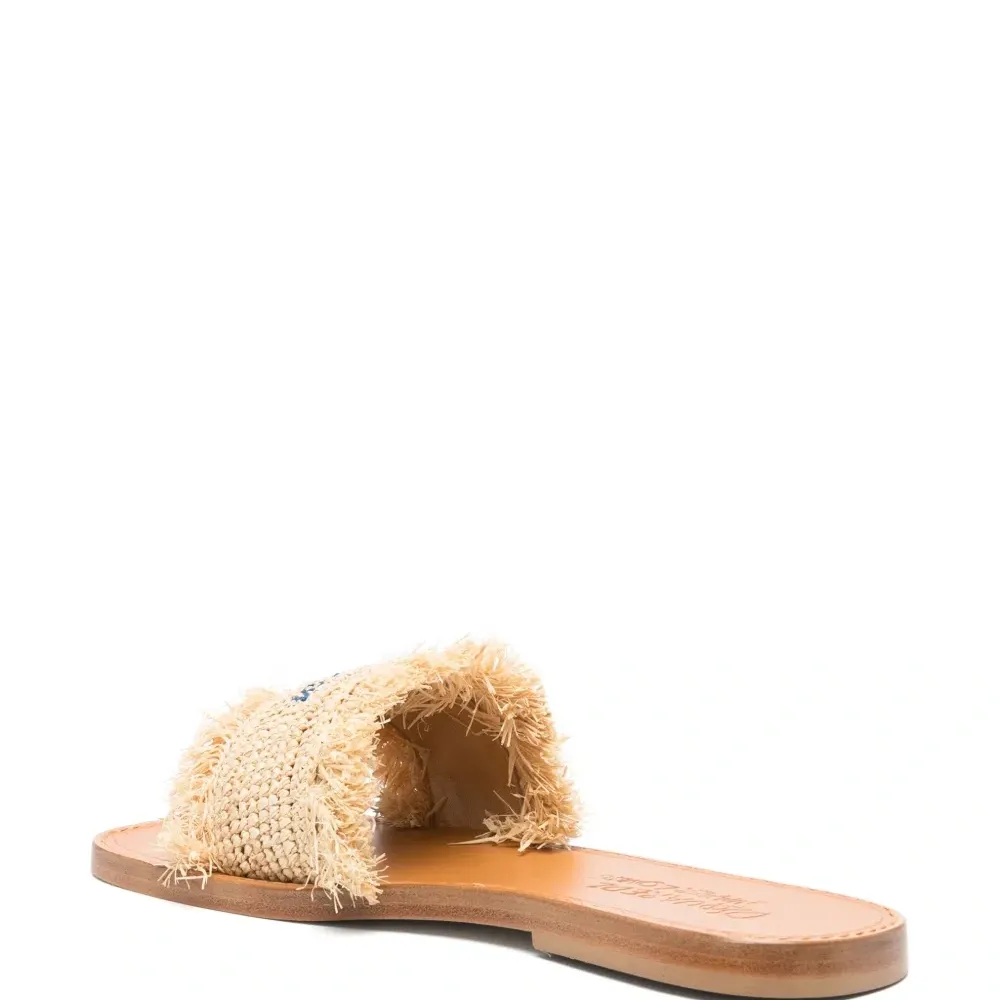 Шлепанцы с вышитым логотипом Шлепанцы с вышитым логотипом