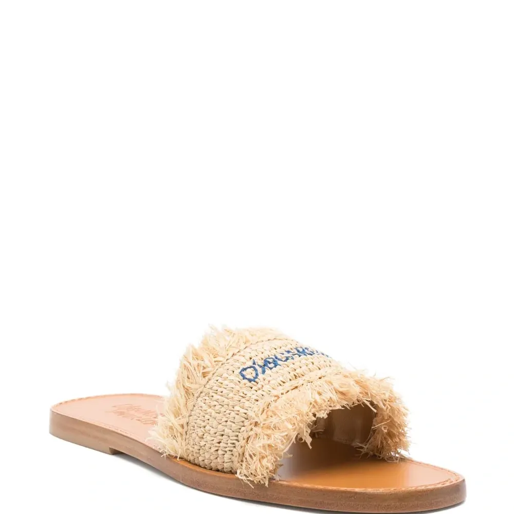 Шлепанцы с вышитым логотипом Шлепанцы с вышитым логотипом