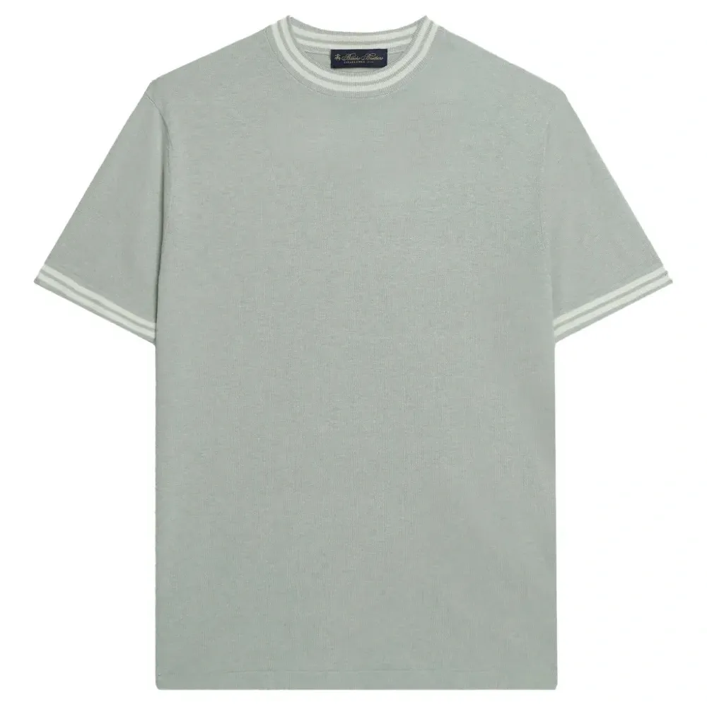 футболка с отделкой в рубчик футболка с отделкой в рубчик