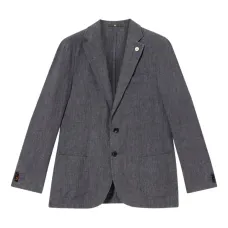 Льняной однобортный пиджак