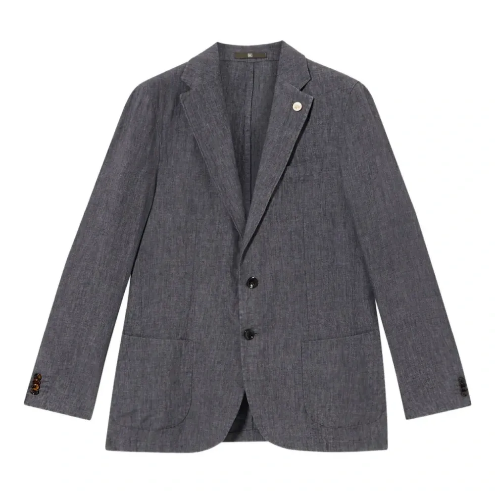 Льняной однобортный пиджак