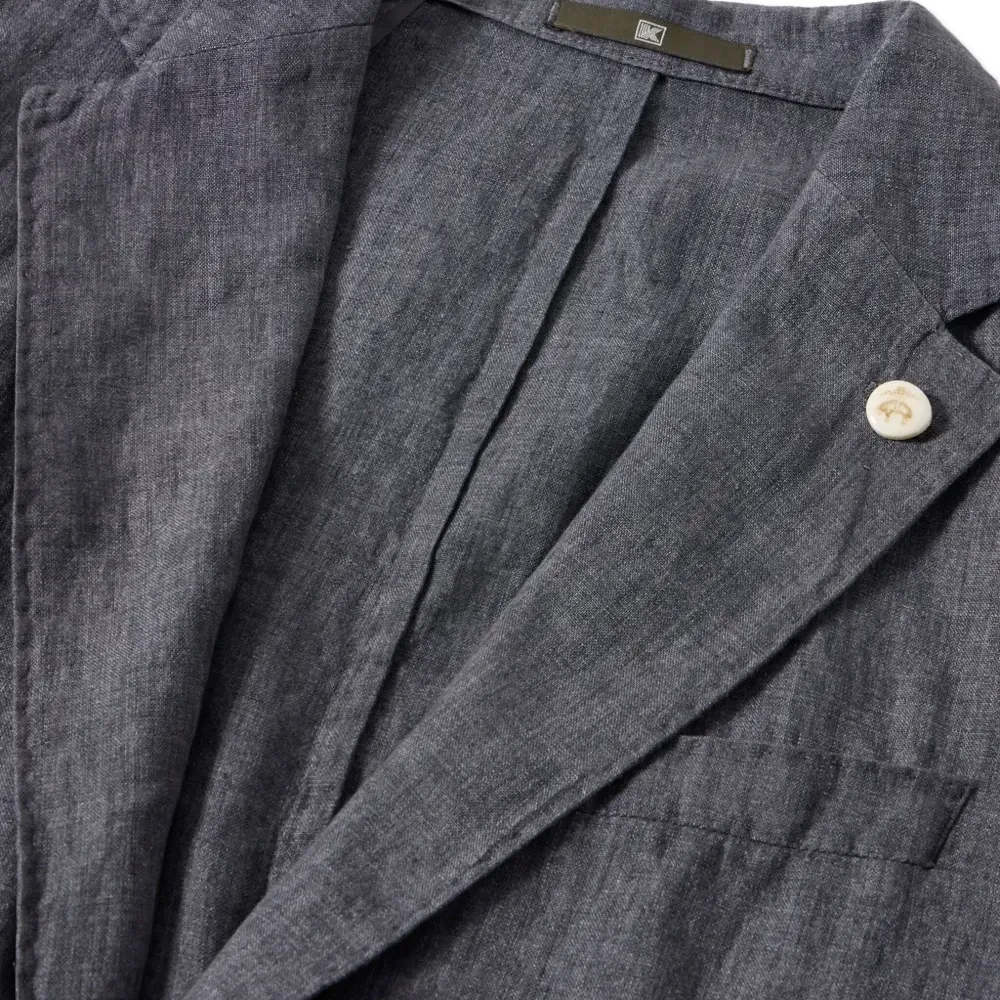 Льняной однобортный пиджак