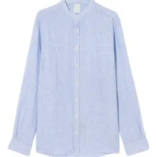 Рубашка с воротником стойкой