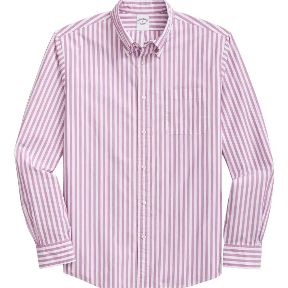 Полосатая рубашка на пуговицах