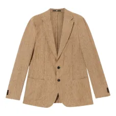 Льняной однобортный пиджак