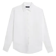 льняная рубашка с длинными рукавами