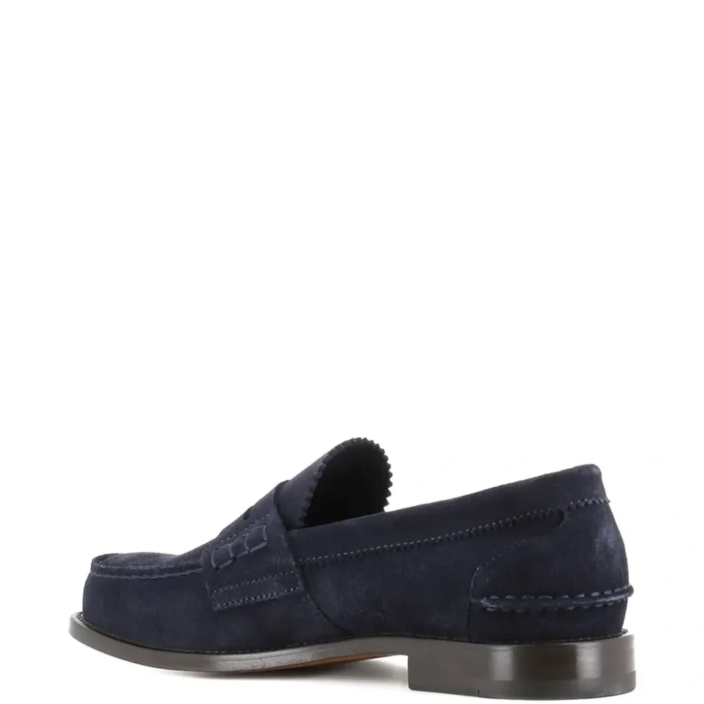 Замшевые пенни-лоферы