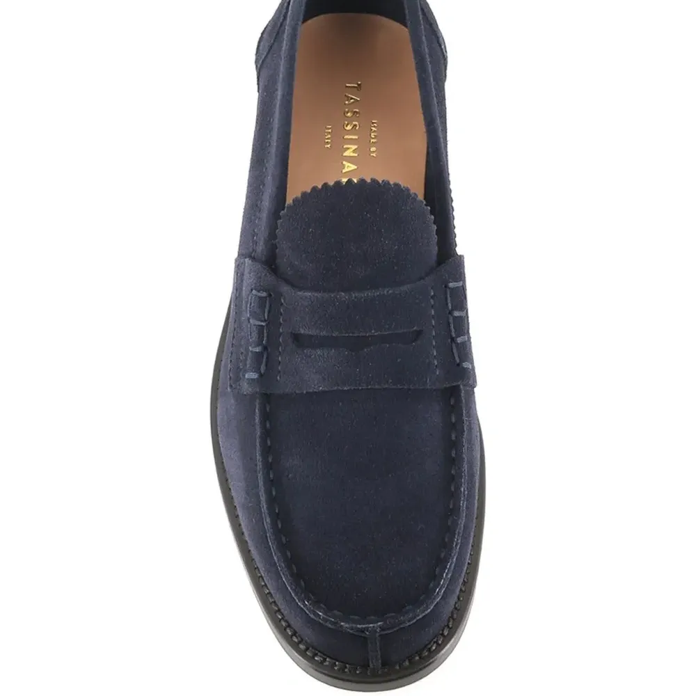 Замшевые пенни-лоферы