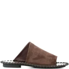 Замшевые сандалии