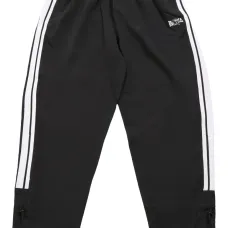 Striped straight-leg trousers