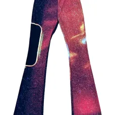 Расклешенные брюки с принтом