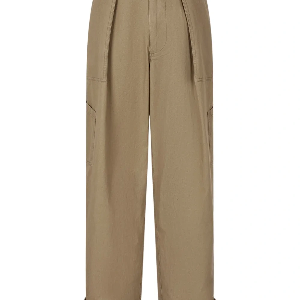 Брюки карго со складками